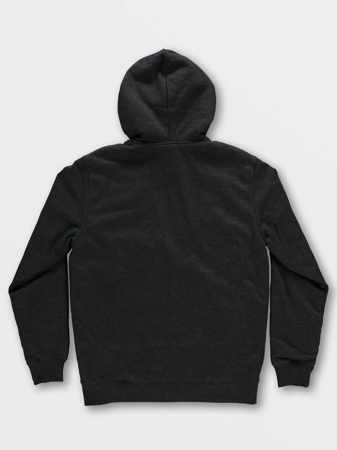 Foreman Zip Sherpa Fleece Hoodie - Heather Black