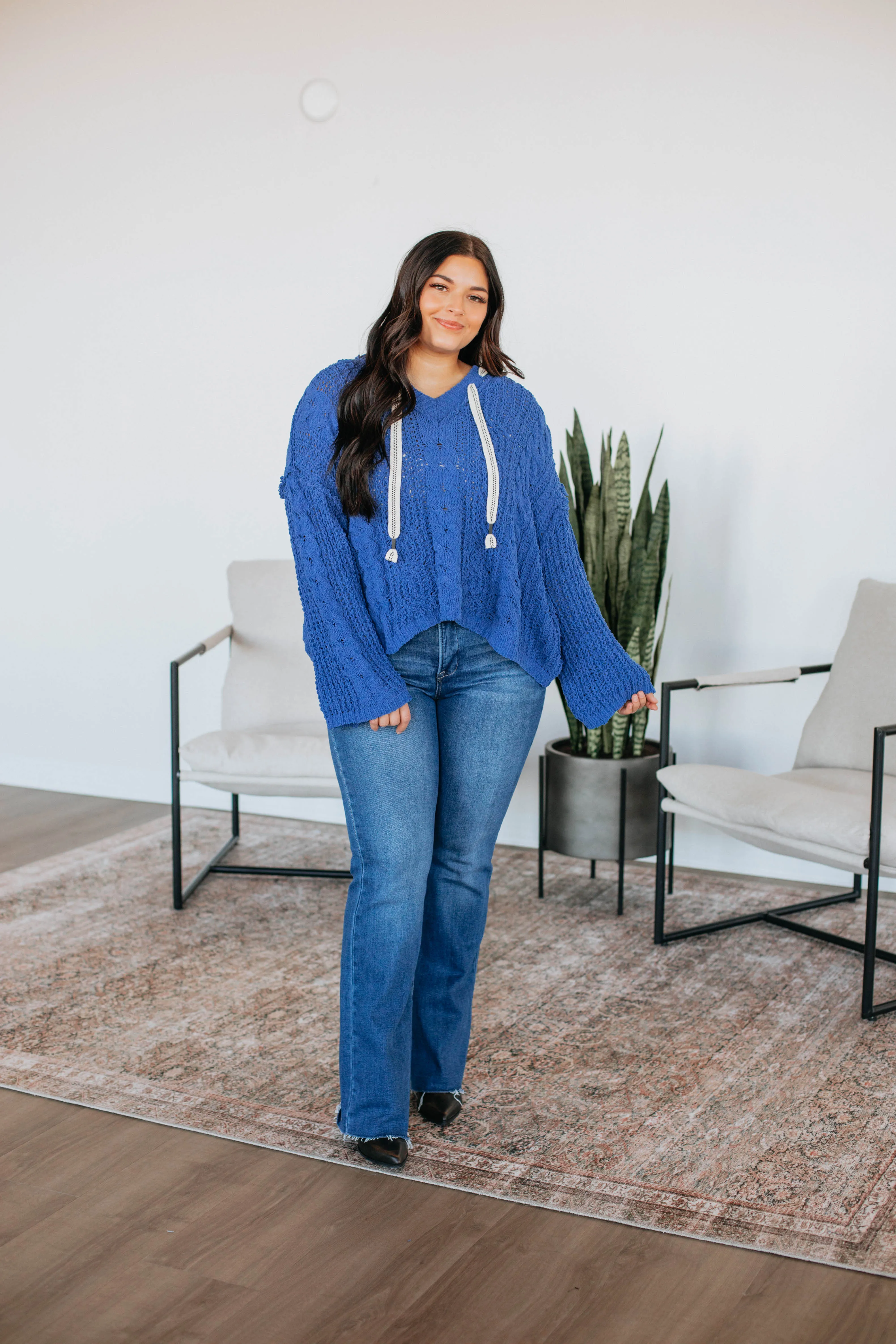 Ranelle Knit Pullover - Royal Blue