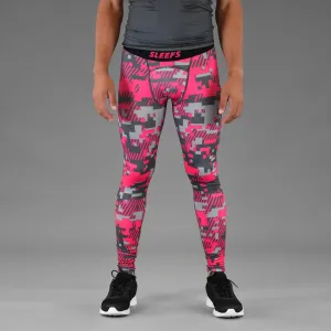 Sleefs BCA Pink Ribbon Digital Ultra Metal compression tights / leggings